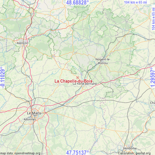 La Chapelle-du-Bois on map