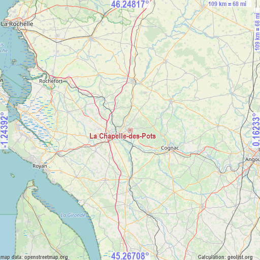 La Chapelle-des-Pots on map