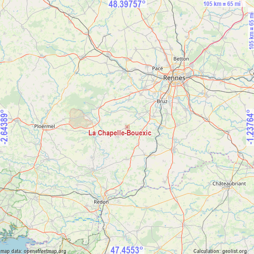 La Chapelle-Bouexic on map