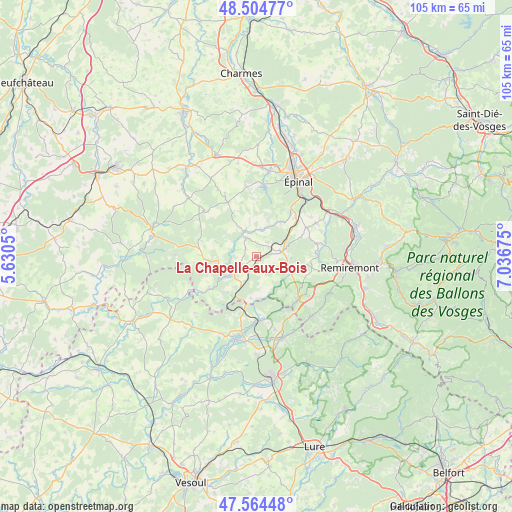 La Chapelle-aux-Bois on map