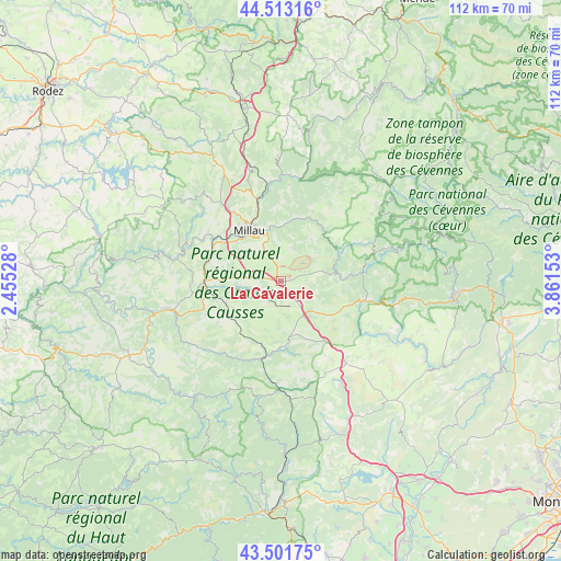 La Cavalerie on map