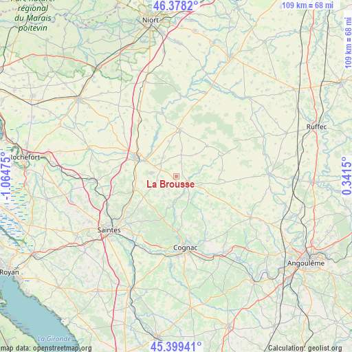 La Brousse on map