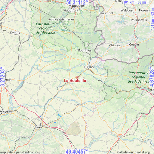 La Bouteille on map