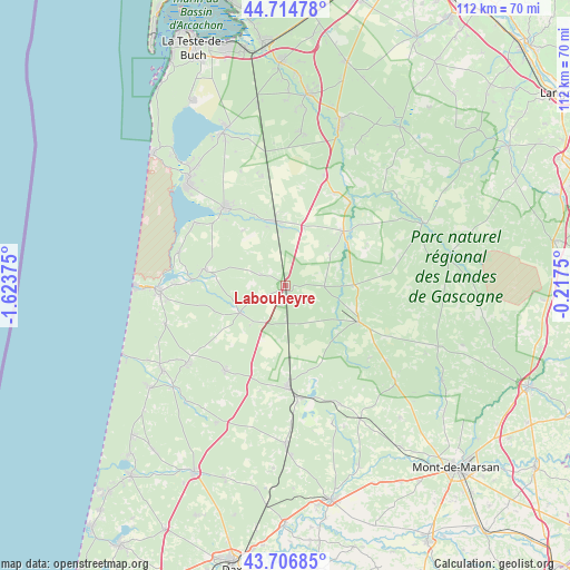 Labouheyre on map