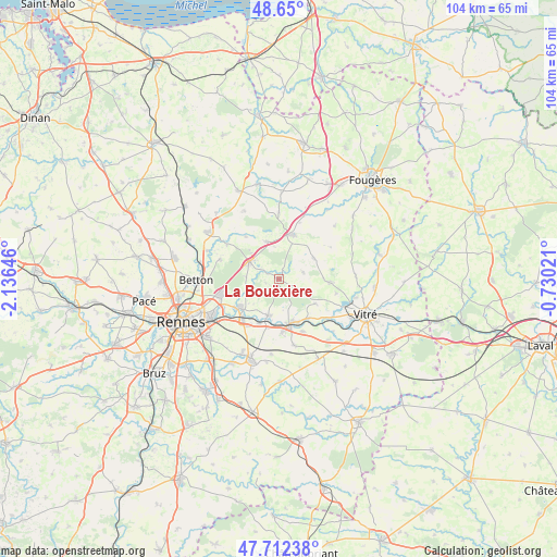 La Bouëxière on map