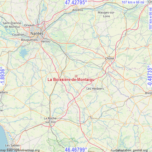 La Boissière-de-Montaigu on map