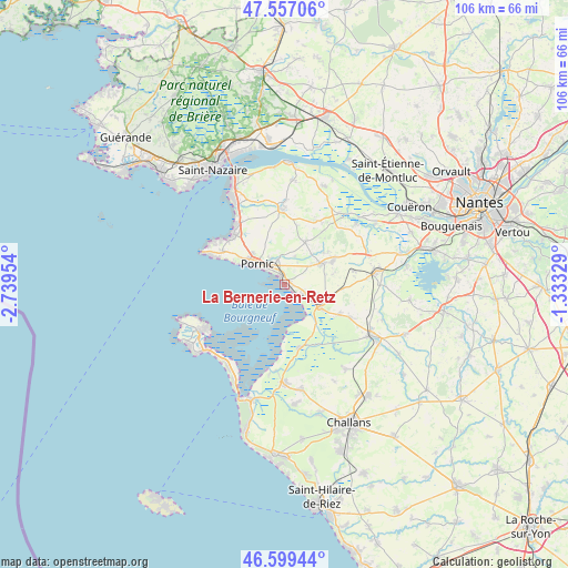 La Bernerie-en-Retz on map