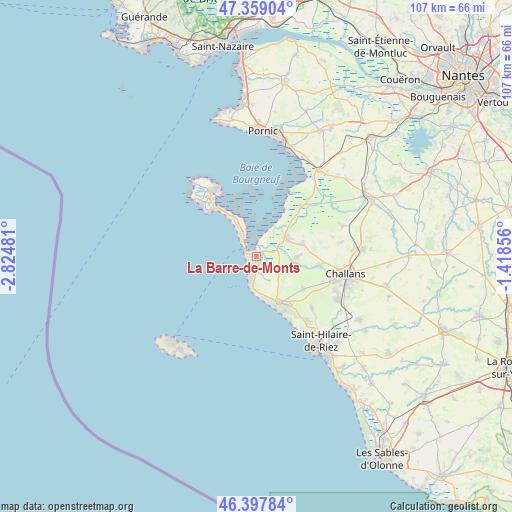 La Barre-de-Monts on map