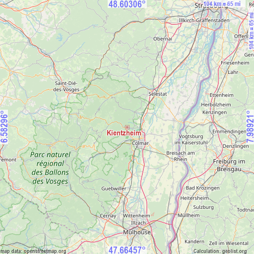 Kientzheim on map