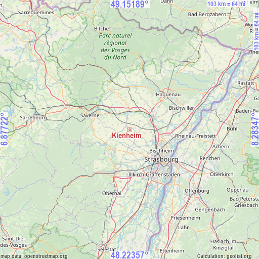 Kienheim on map