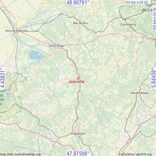 Joinville on map