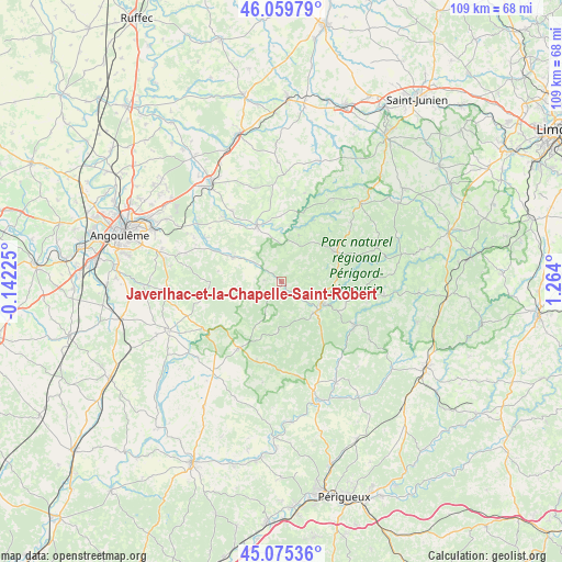 Javerlhac-et-la-Chapelle-Saint-Robert on map