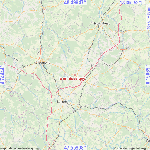 Is-en-Bassigny on map
