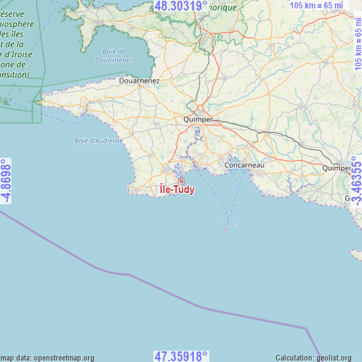 Île-Tudy on map