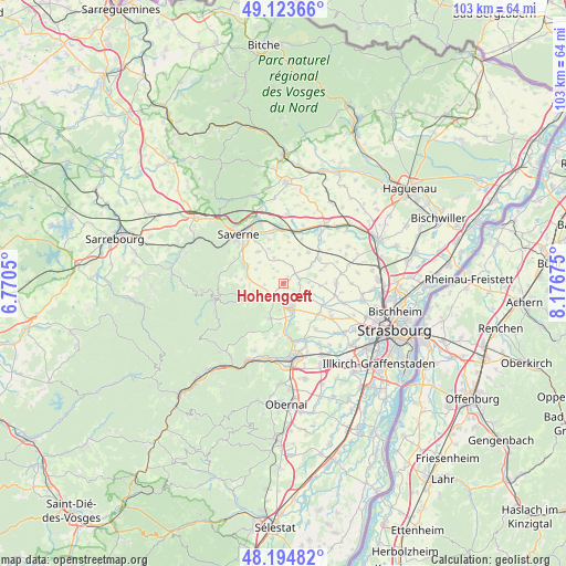 Hohengœft on map