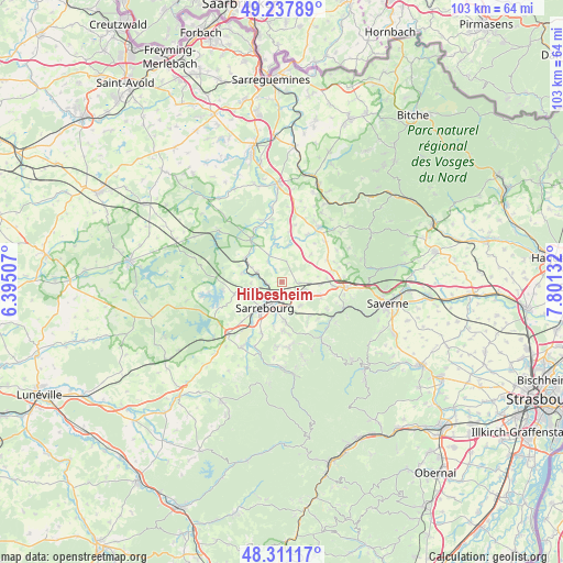 Hilbesheim on map