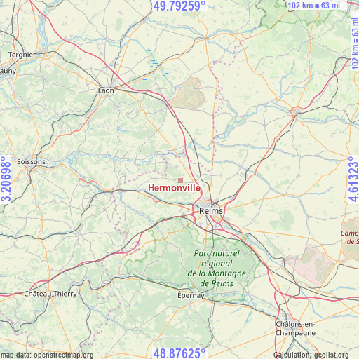 Hermonville on map