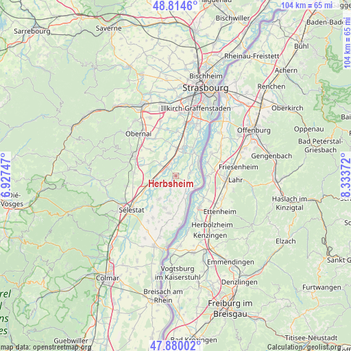 Herbsheim on map