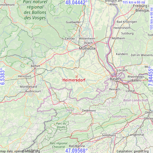 Heimersdorf on map