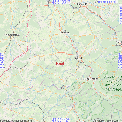 Harol on map