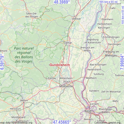 Gundolsheim on map