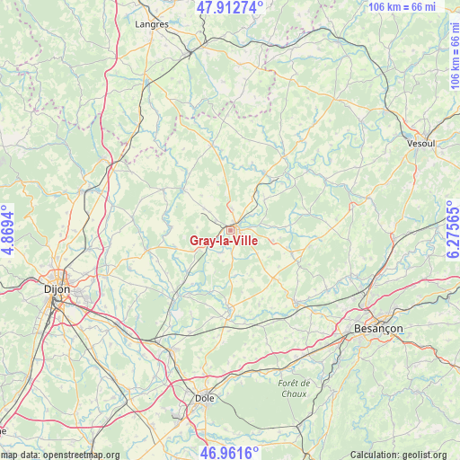 Gray-la-Ville on map