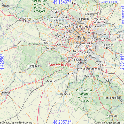 Gometz-la-Ville on map