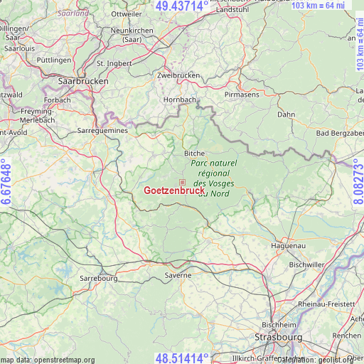 Goetzenbruck on map