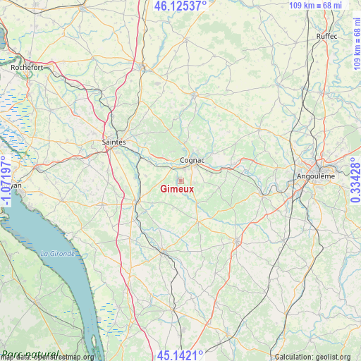 Gimeux on map