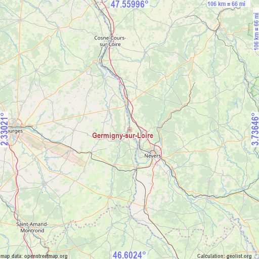 Germigny-sur-Loire on map