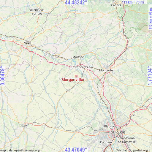 Garganvillar on map