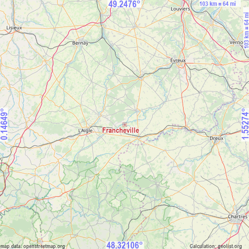 Francheville on map