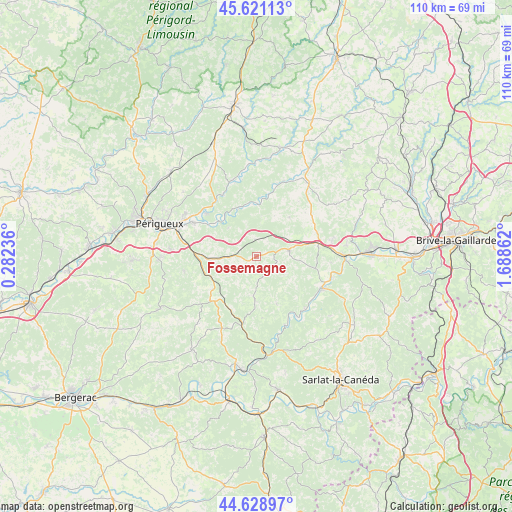 Fossemagne on map