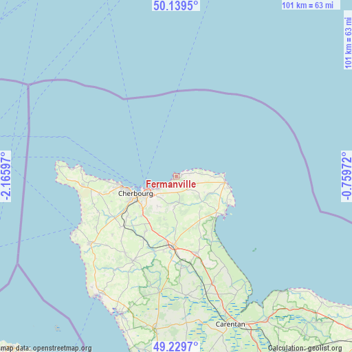 Fermanville on map