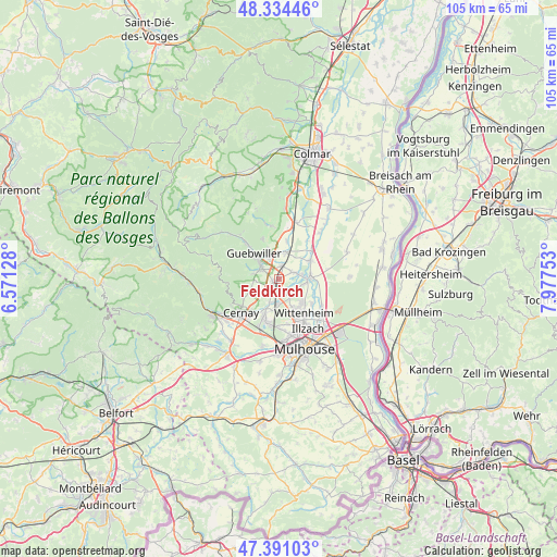 Feldkirch on map