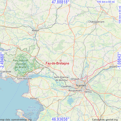 Fay-de-Bretagne on map