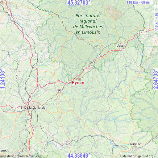 Eyrein on map