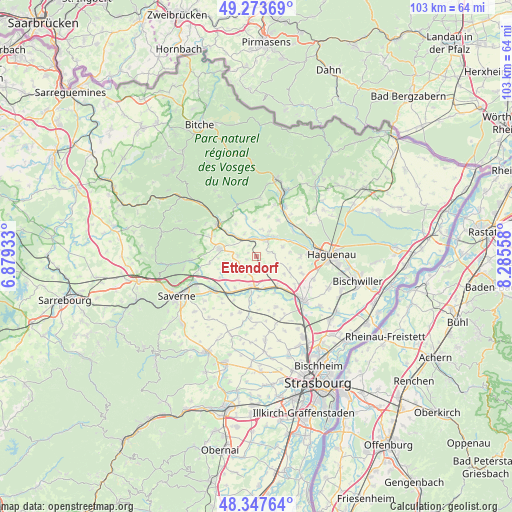 Ettendorf on map