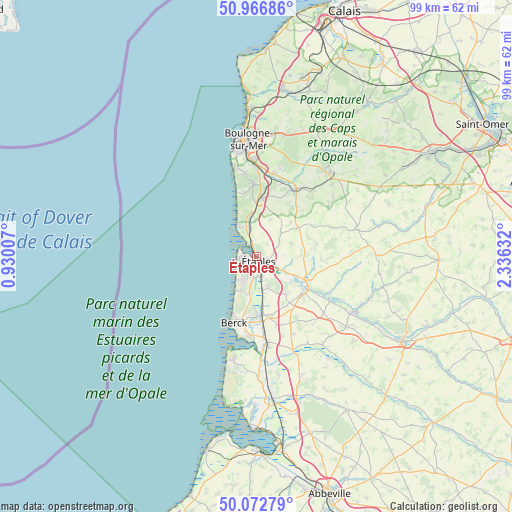 Étaples on map