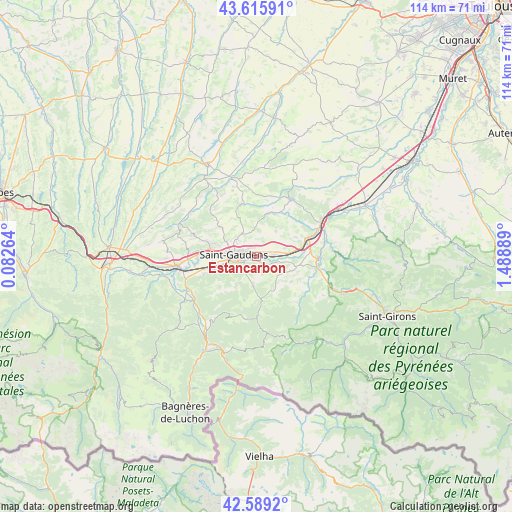 Estancarbon on map