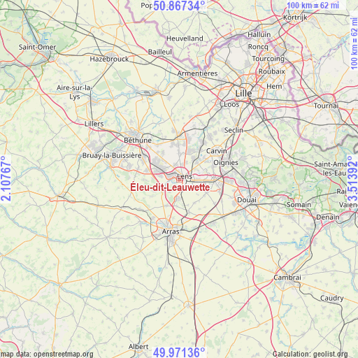 Éleu-dit-Leauwette on map