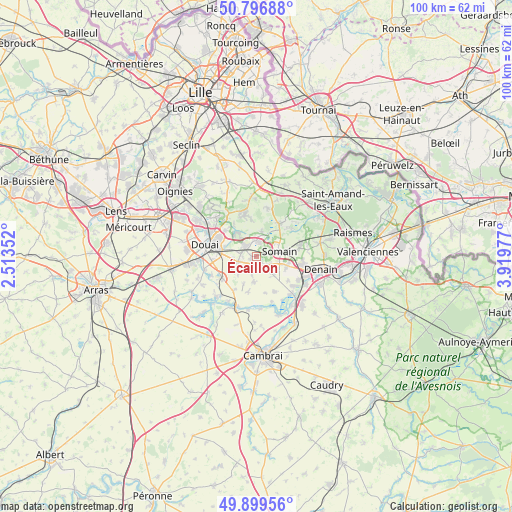 Écaillon on map