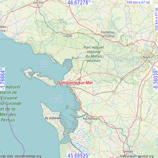 Dompierre-sur-Mer on map