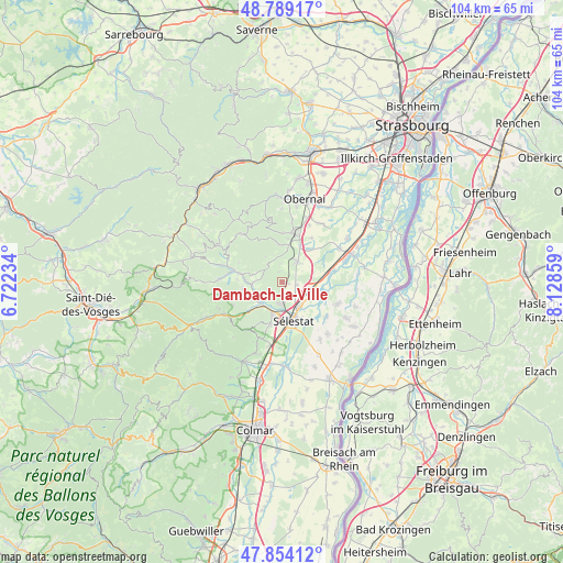 Dambach-la-Ville on map