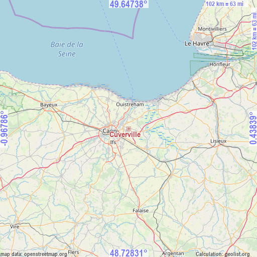 Cuverville on map