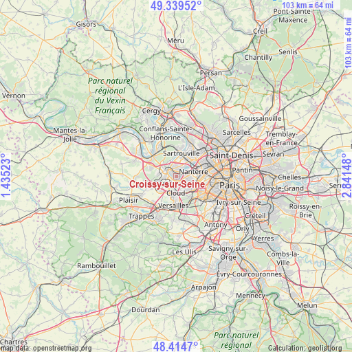 Croissy-sur-Seine on map