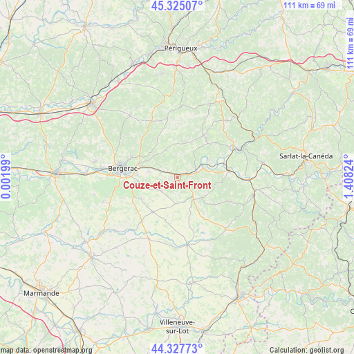 Couze-et-Saint-Front on map