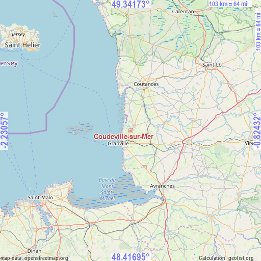 Coudeville-sur-Mer on map