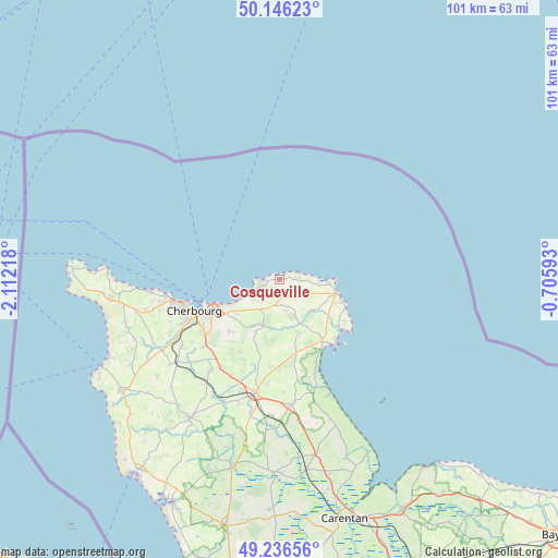 Cosqueville on map