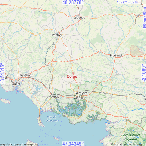 Colpo on map